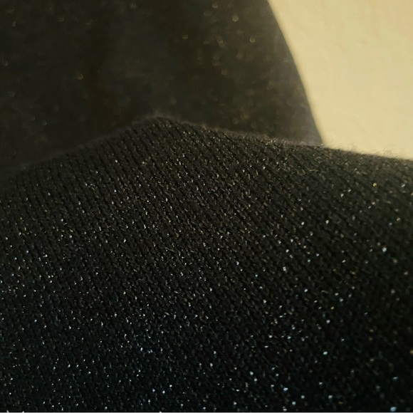 Lane Bryant woman’s sleeveless turtleneck black glitter top size 22/24W stretch - Picture 5 of 8